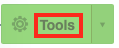 Click on the Green Tools Button Near the Top Right of the Screen