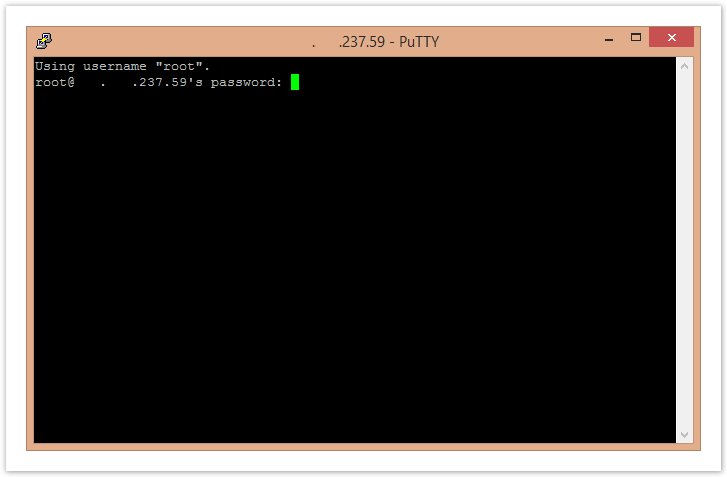 Base de conocimiento Hostdime > Connect using Putty to a Linux Server > putty_password.png