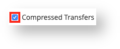 Choose Whether to Make Compressed  Transfers or Not Choose Whether to Make Compressed  Transfers or Not
