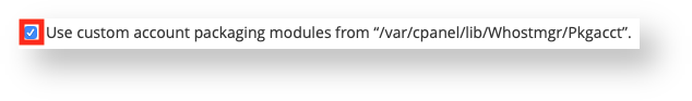 Use Custom Modules for Account Packaging During Transfer if Any Exist Use Custom Modules for Account Packaging During Transfer if Any Exist