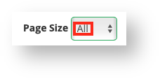 Base de conocimiento Hostdime > Transfer Multiple cPanel Accounts Using the Transfer Tool > Page Size Selection.png (Choose the Number of Packages to Display Per Page via This Drop-Down Menu) Choose the Number of Packages to Display Per Page via This Drop-Down Menu