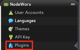 Select Plugins Under the NodeWorx Section