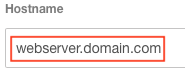 Enter a Hostname for Your VM